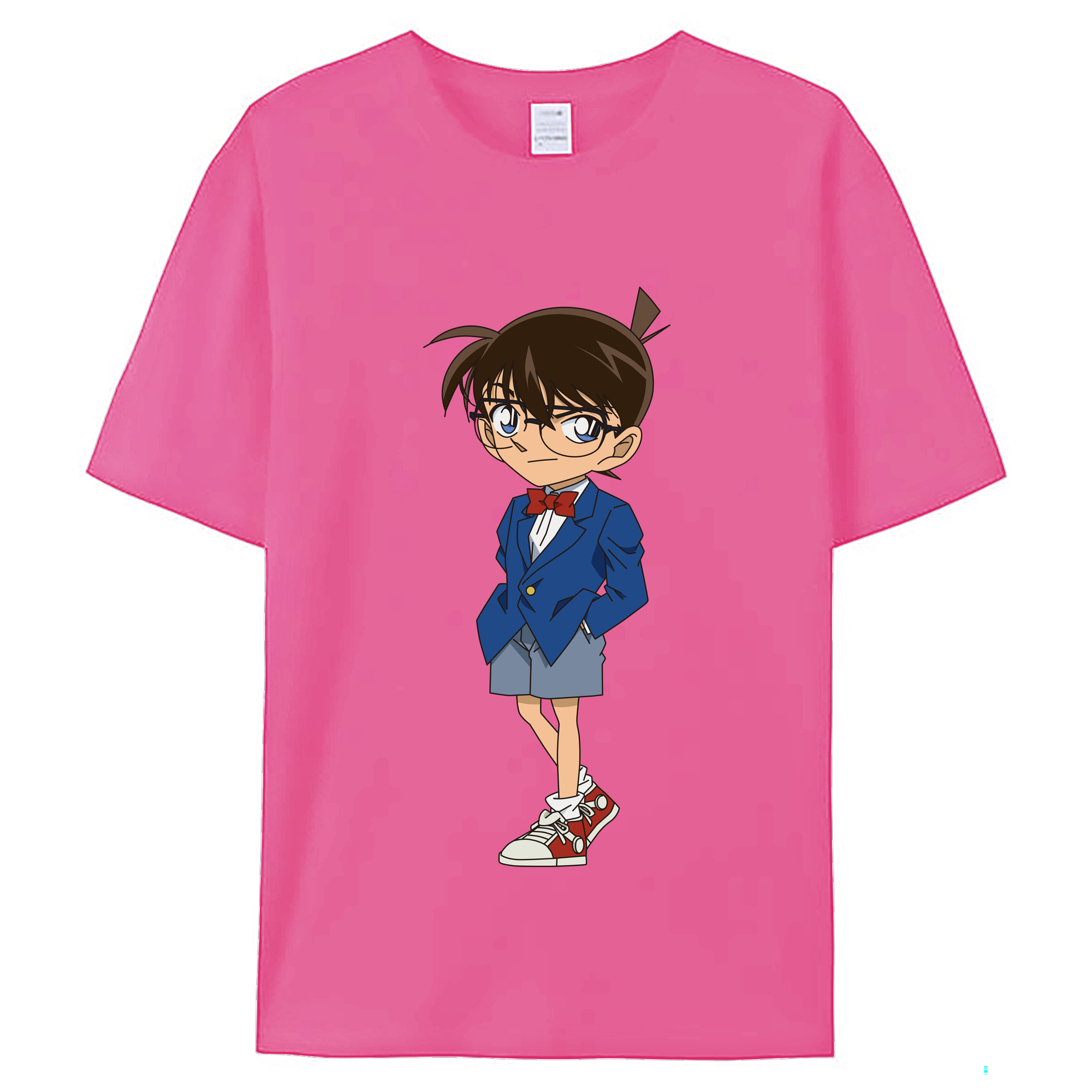 （画像用） 名探偵コナン 江戸川 コナン Detective Conan Conan Edogawa レディースカジュアルプリントTシャツ（綿100％）
